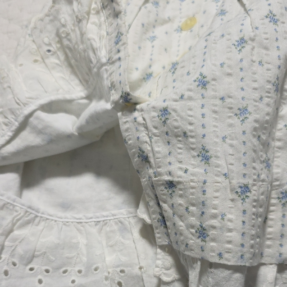 Ralph Lauren White and Blue Floral Dress - Picture 7 of 9